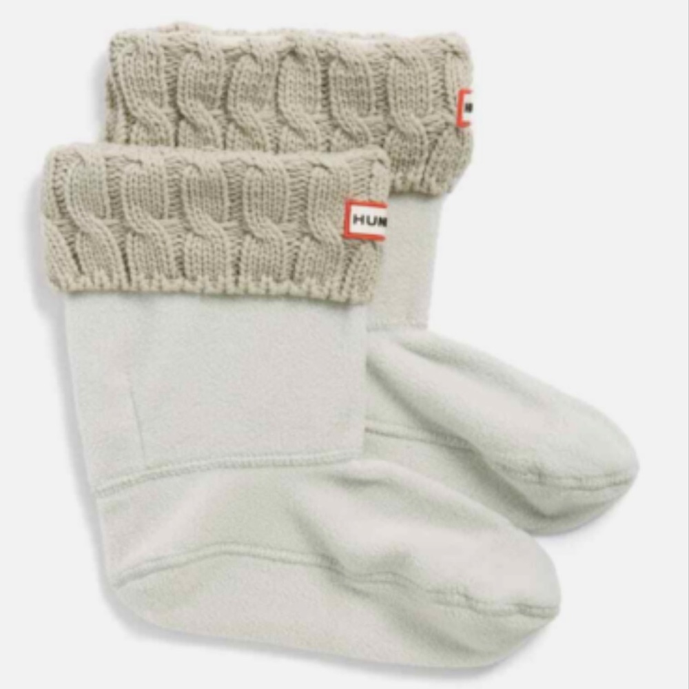 NWT Hunter Cable Knit Cuff Short Boot Socks - Picture 3 of 6